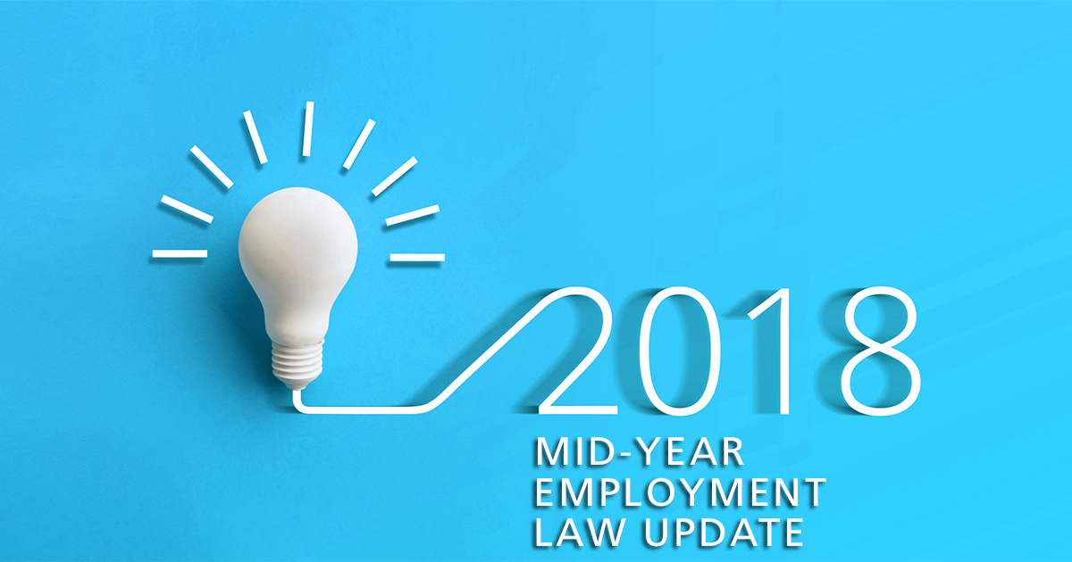 2018 mid-year employment law update
