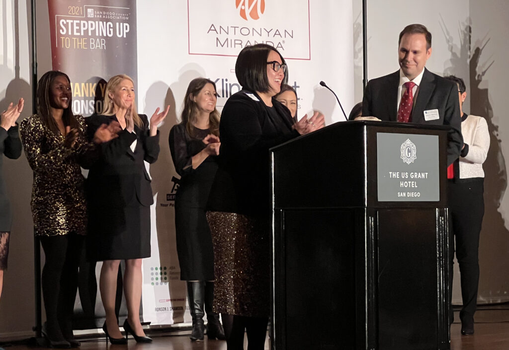 David M. Majchrzak is sworn in as President of the San Diego County Bar Association.